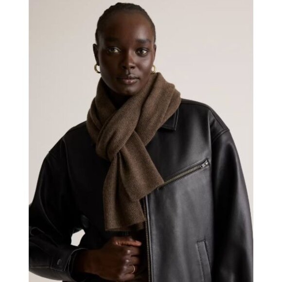 White + Warren Cashmere Scarf Chocolate Brown Size - Picture 1 of 4